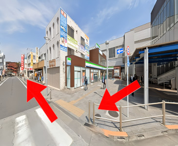 ステップゴルフ拝島店へのアクセス①