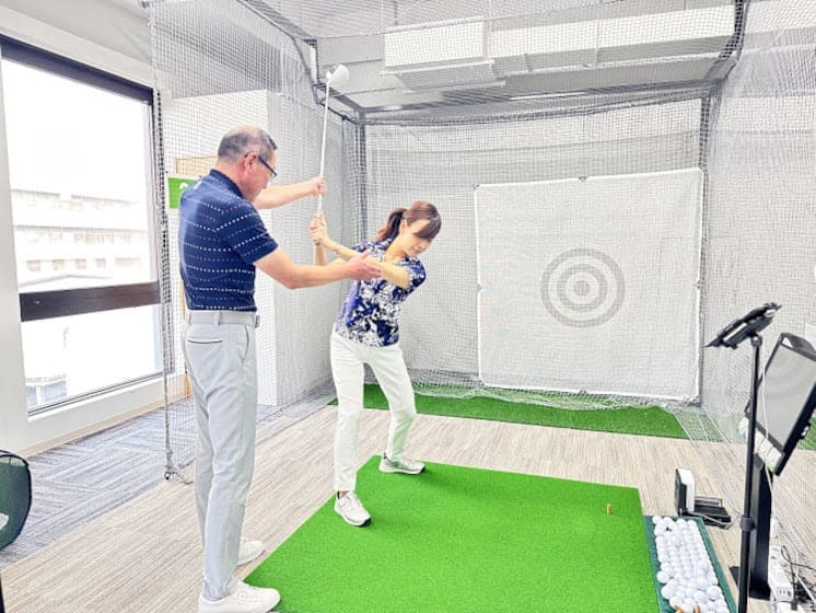 ゴルフレッスン風景