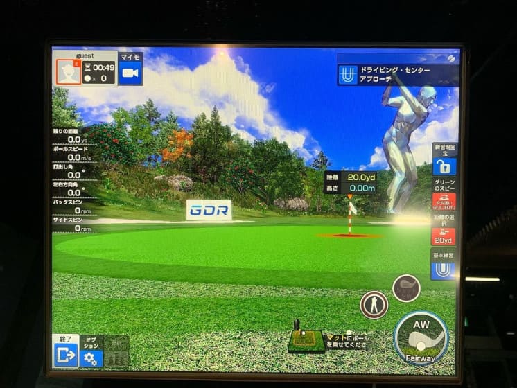 ゴルフシミュレーション機器GDR